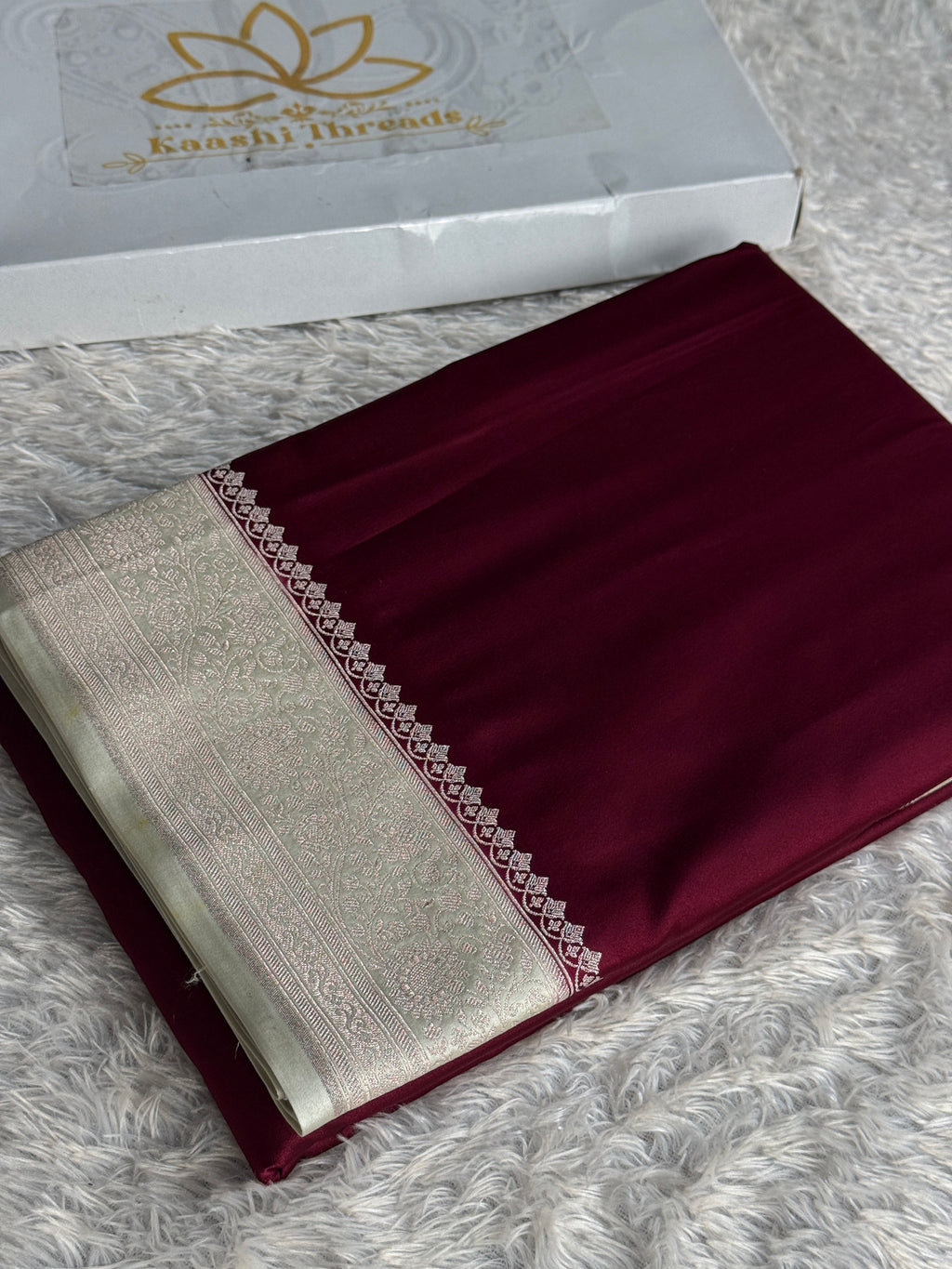 Wine Mashru Kataan Silk Banarasi Saree | MKS776