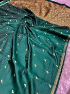 Fancy Tussar Silk Woven Buti Design Saree TS051