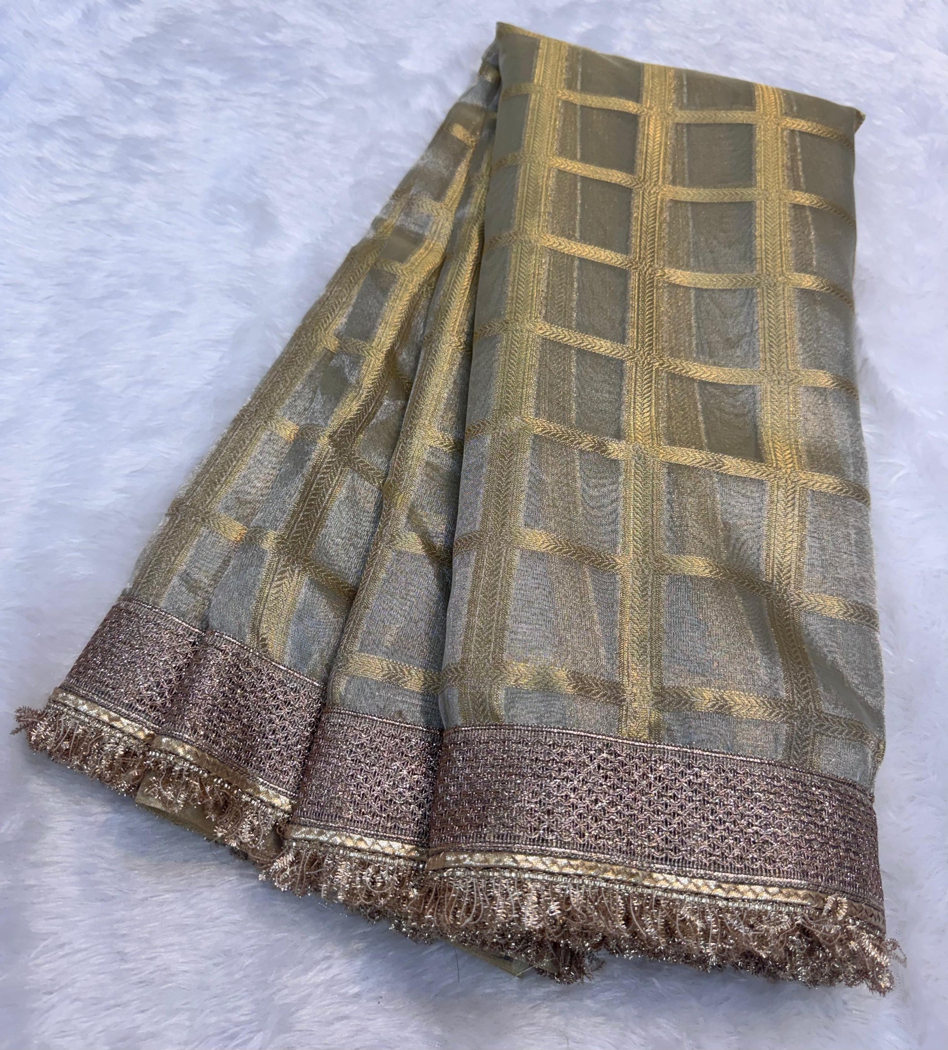 Maharani Tissue silk banarsi Patch Work Saree TSN01