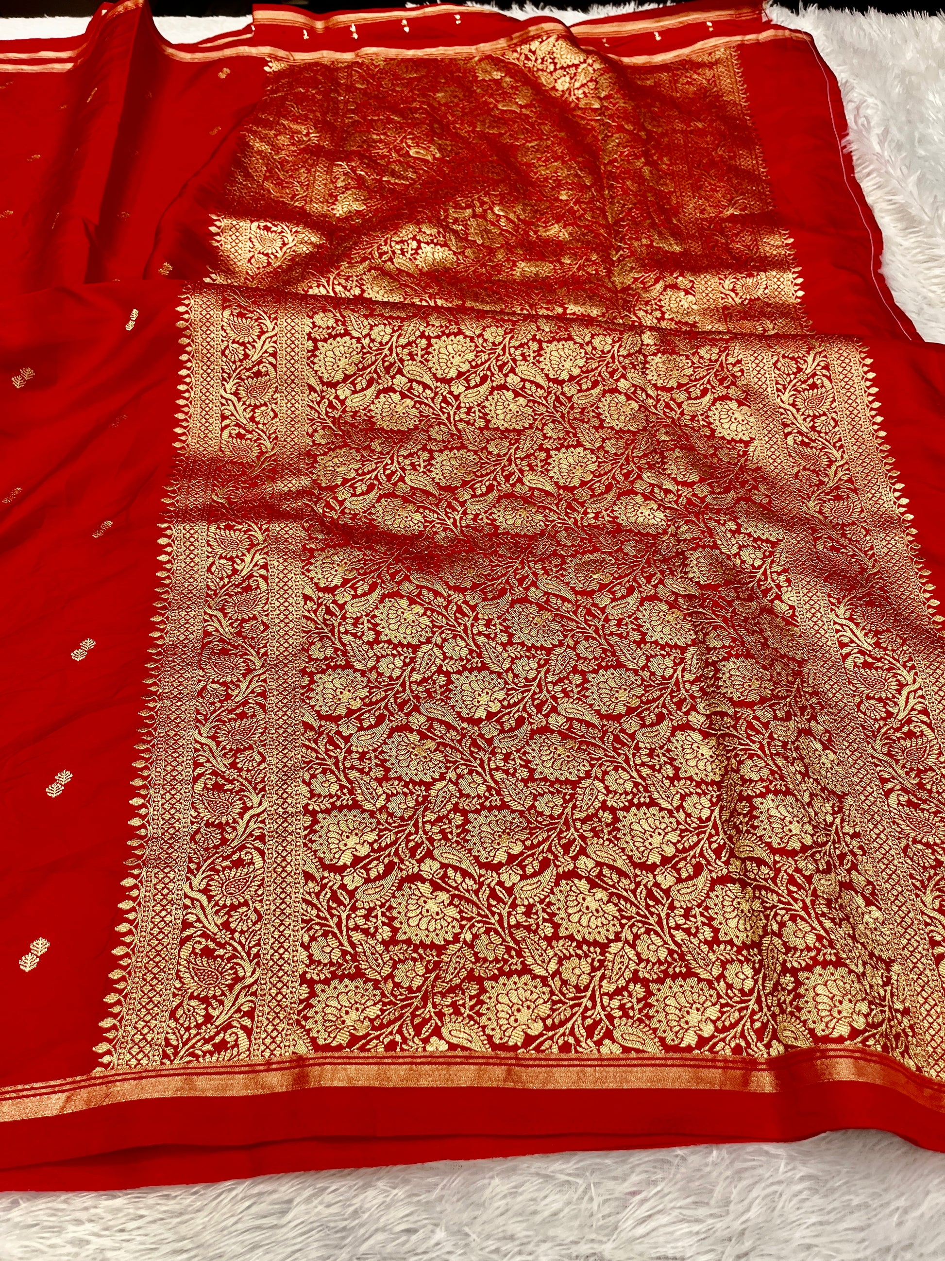 Fancy Tussar Silk Woven Buti Design Saree TS051