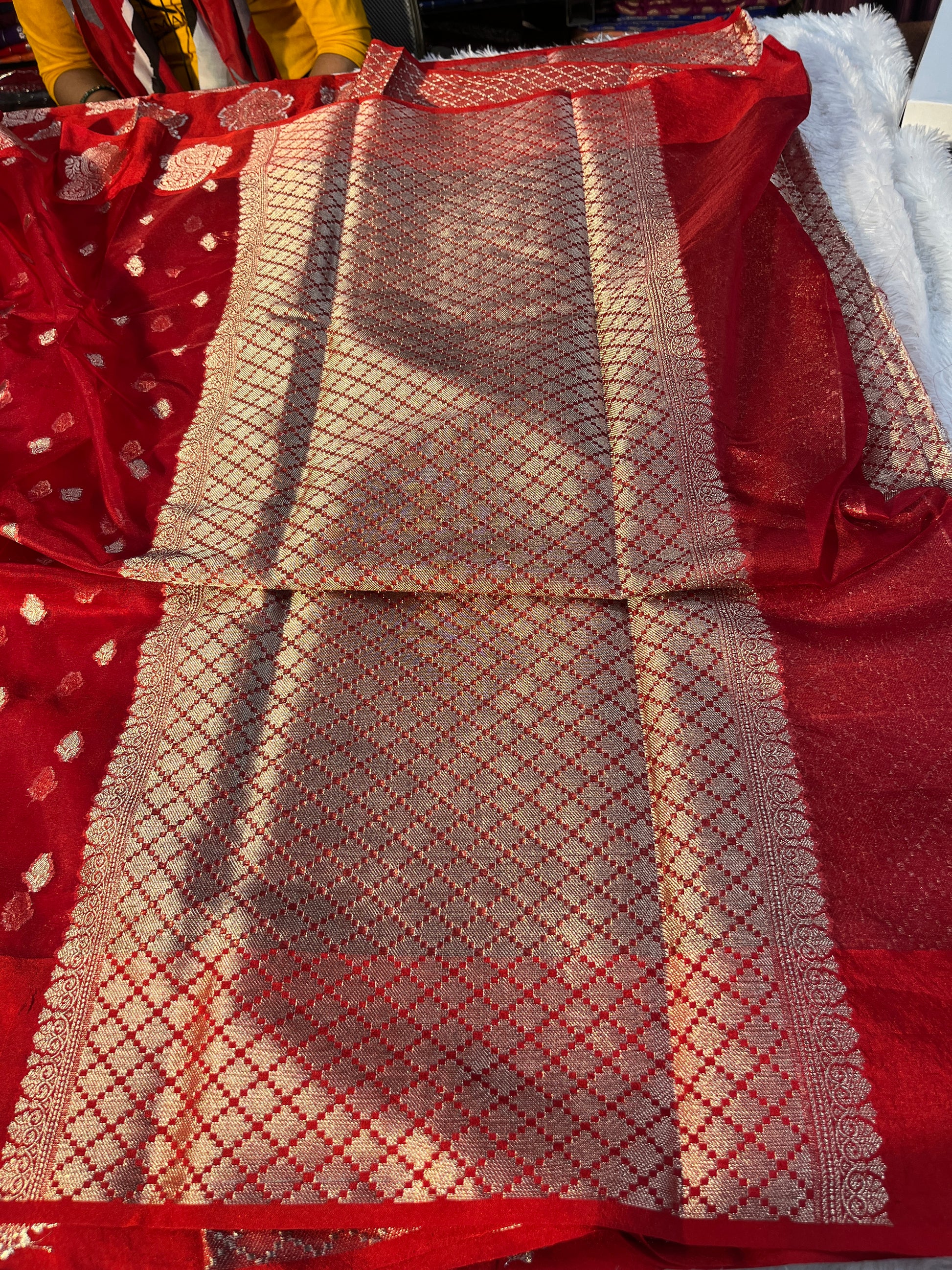 Kora Organza Raw Mango Saree KR11