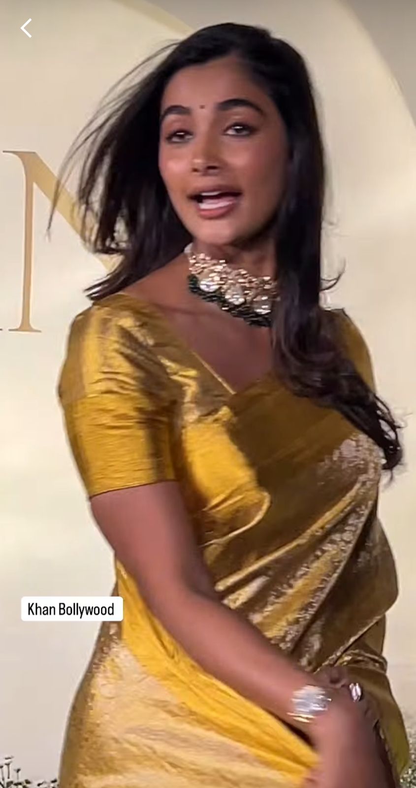 Pooja Hegde Inspired tissue Silk Saree Ts113