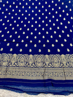 Banarasi Jacquard Zari Georgette Suit Dress – 3 Pc Set MSS23