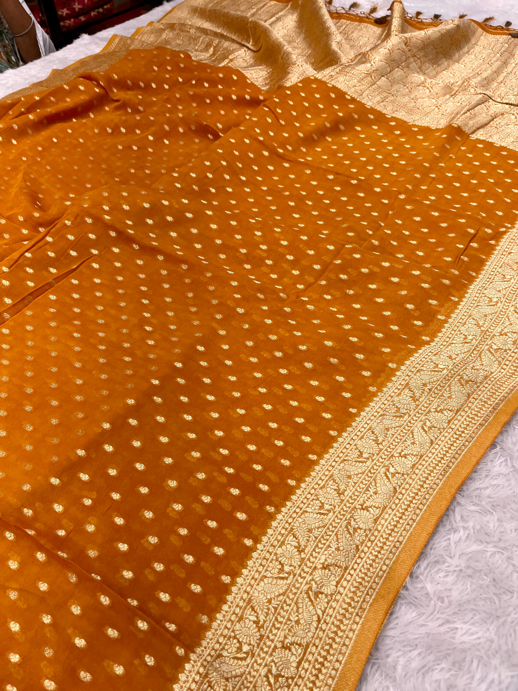 Banarsi Pure Natural Georgette Traditional chunni Design VSG03
