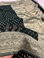 Banarsi Pure Natural Georgette Traditional Patti Buti  Design VSG05