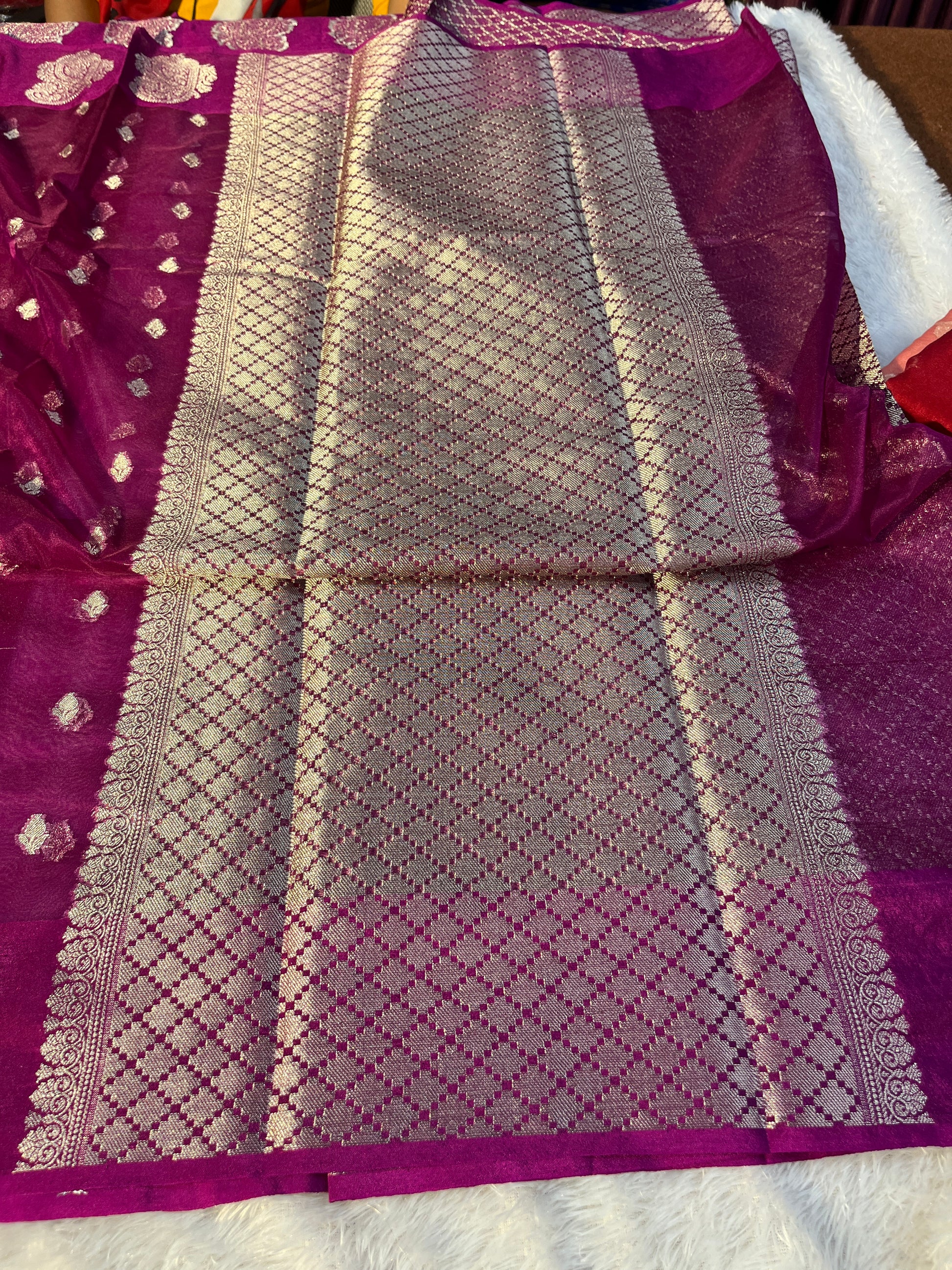 Kora Organza Raw Mango Saree KR11