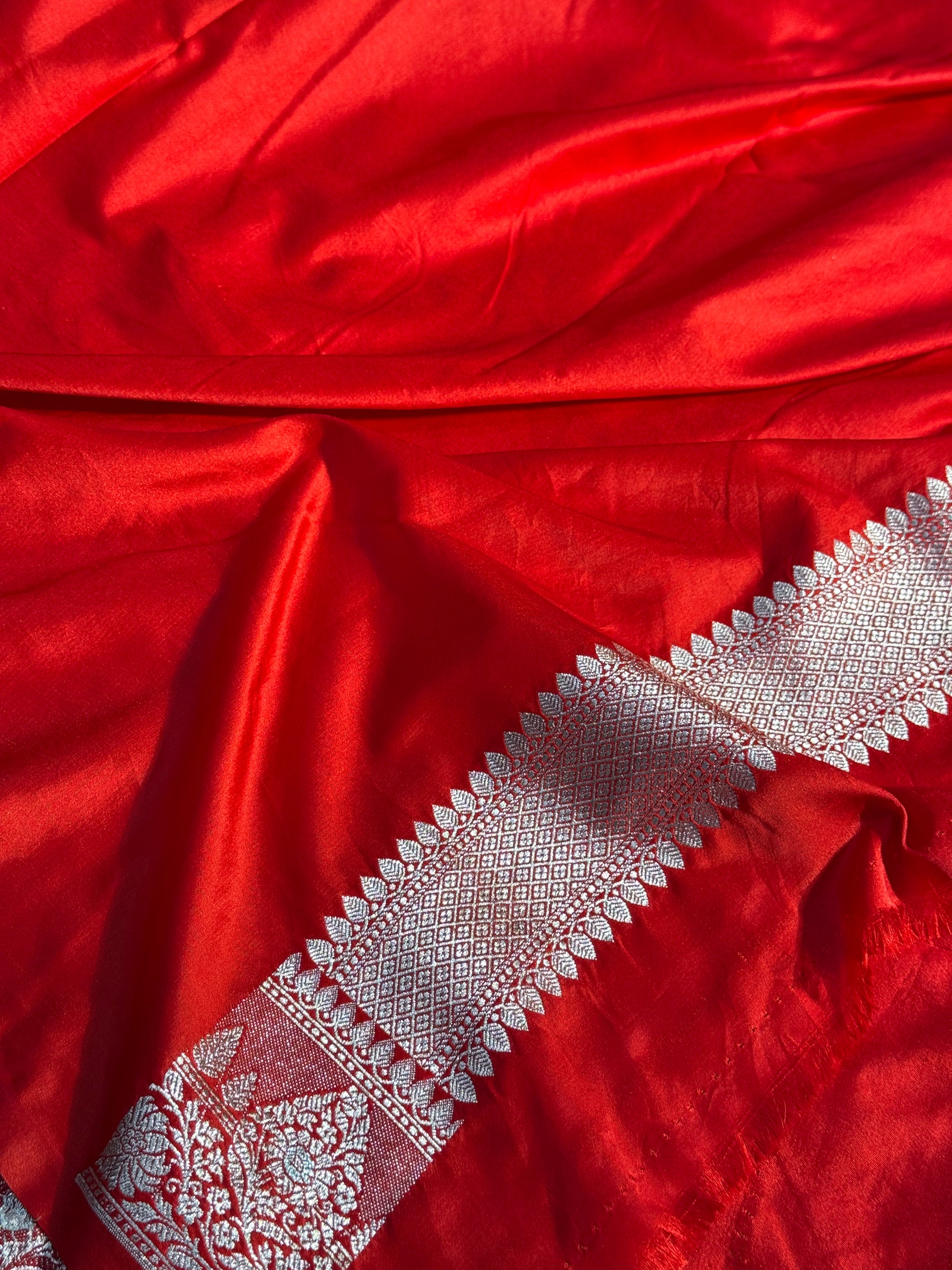 Double Buti Mashru kataan Saree Ms22