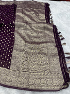 Banarsi Pure Natural Georgette Four flower Buti Design VSG02