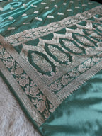 Mashru kataan Silk Saree in Rose Buta Design MKS010