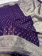 Banarsi Pure Natural Georgette Traditional chunni Design VSG03