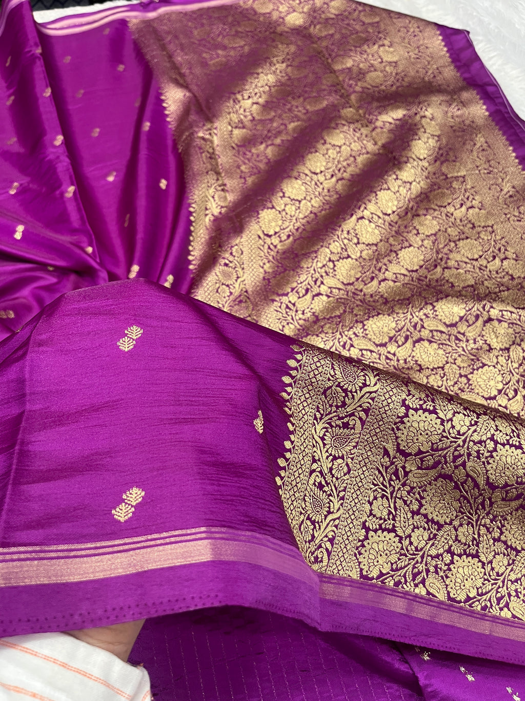 Fancy Tussar Silk Woven Buti Design Saree TS051