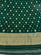 Banarasi Jacquard Zari Georgette Suit Dress – 3 Pc Set MSS24