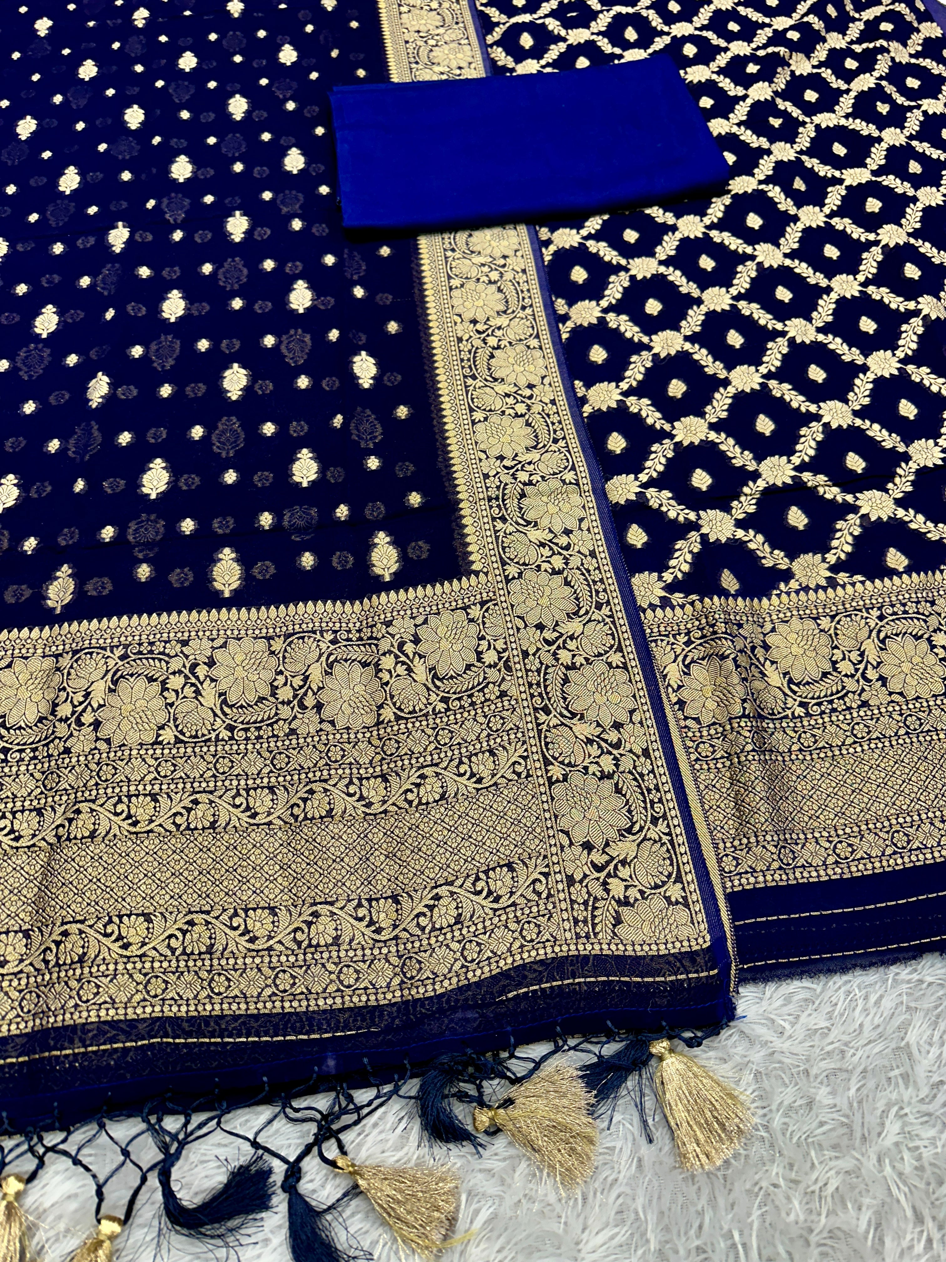 ✨ Banarasi Viscose Georgette Suit Set ✨VSS12