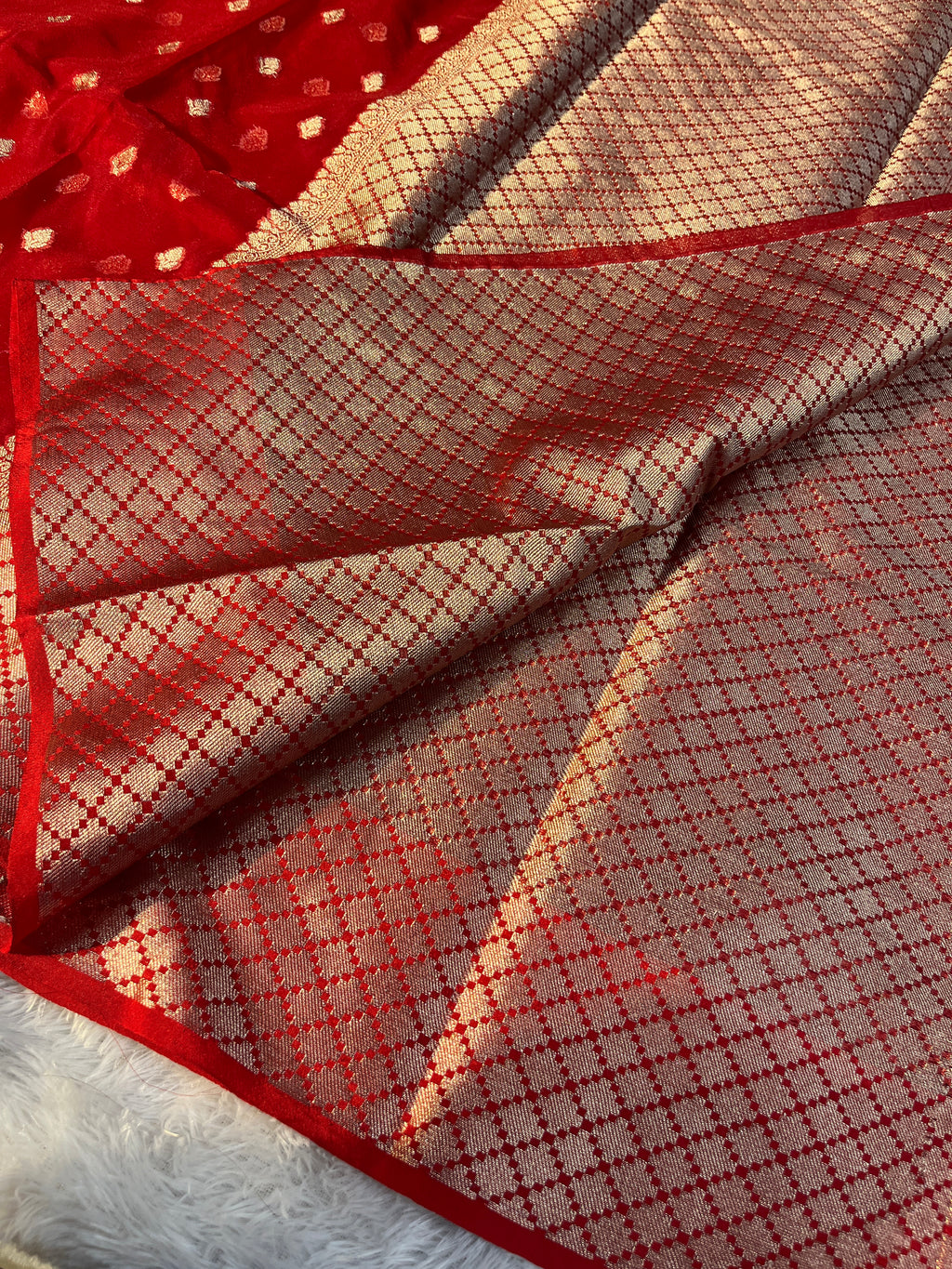 Kora Organza Raw Mango Saree KR11