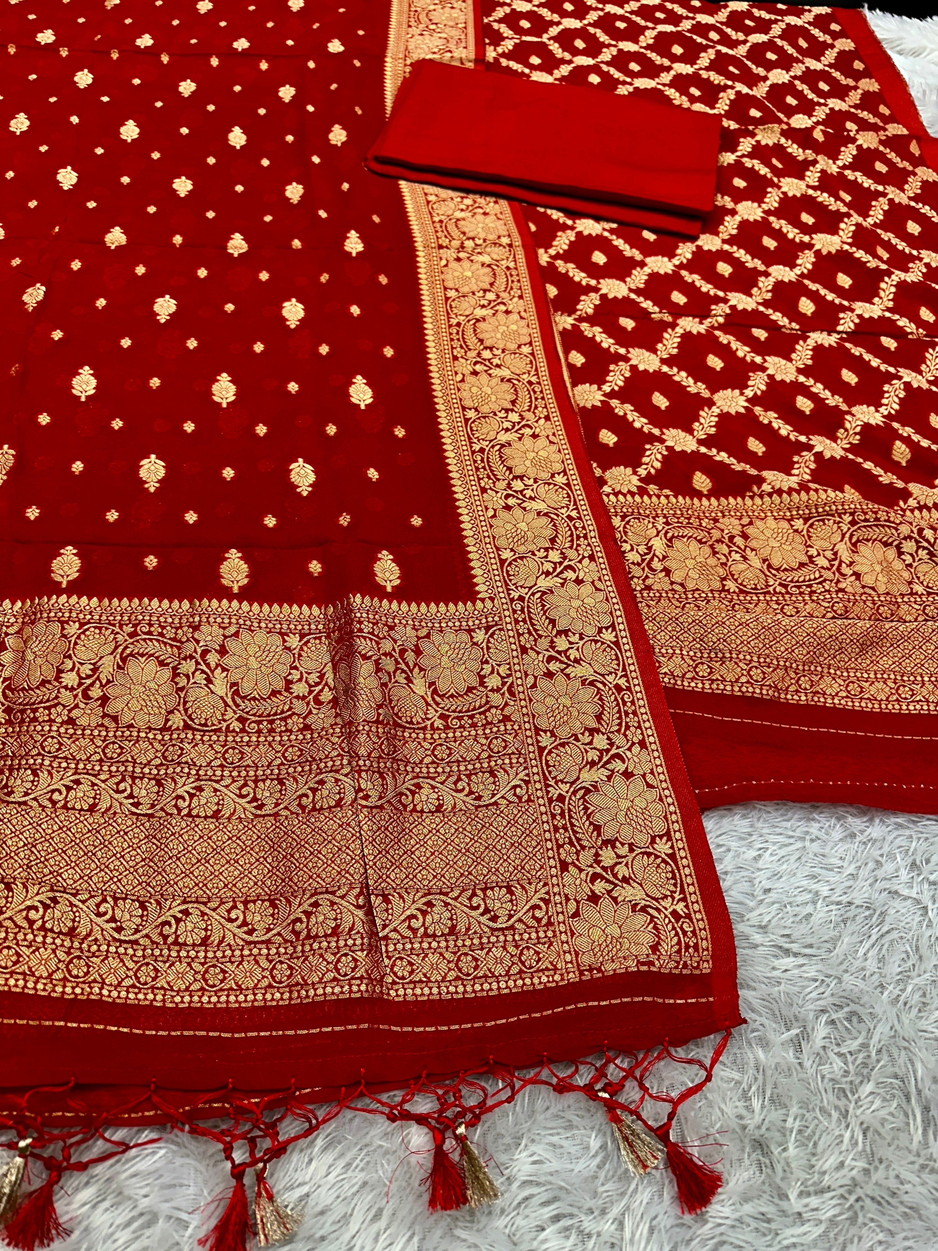 ✨ Banarasi Viscose Georgette Suit Set ✨VSS12