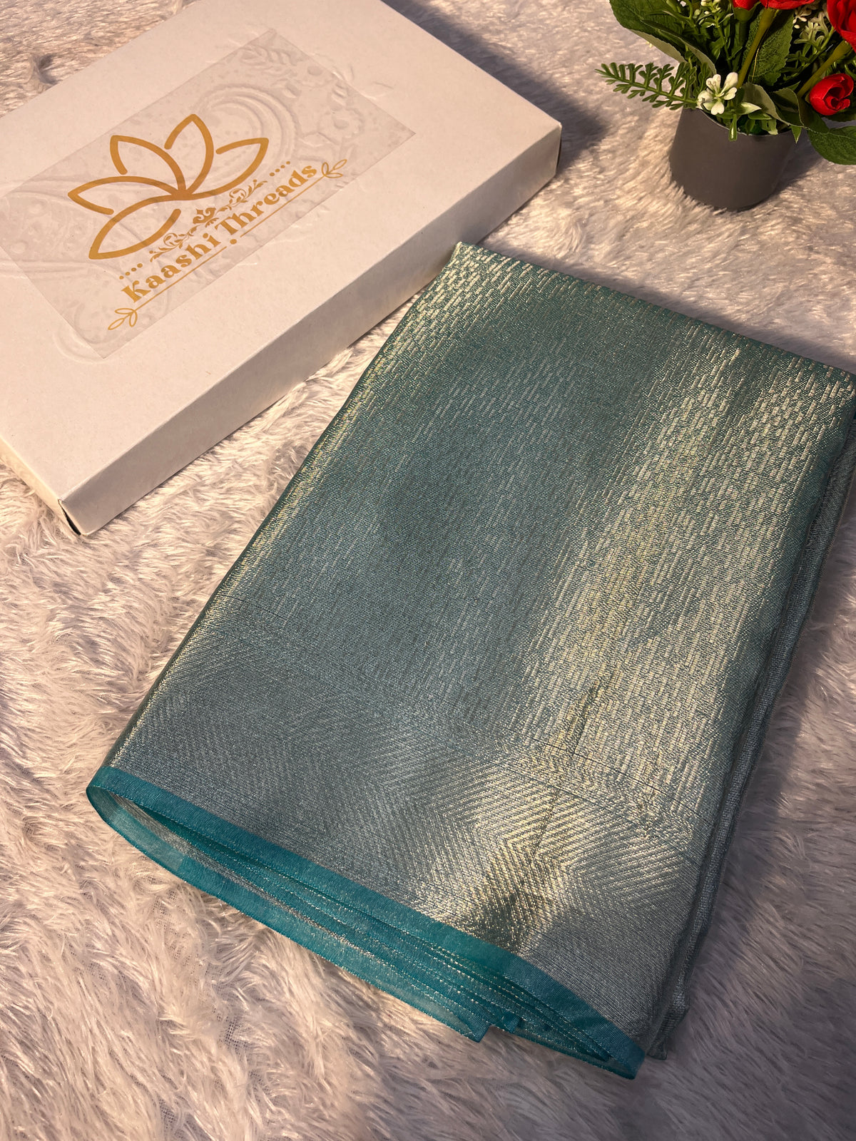 Light Green Tissue Silk Saree Ts33
