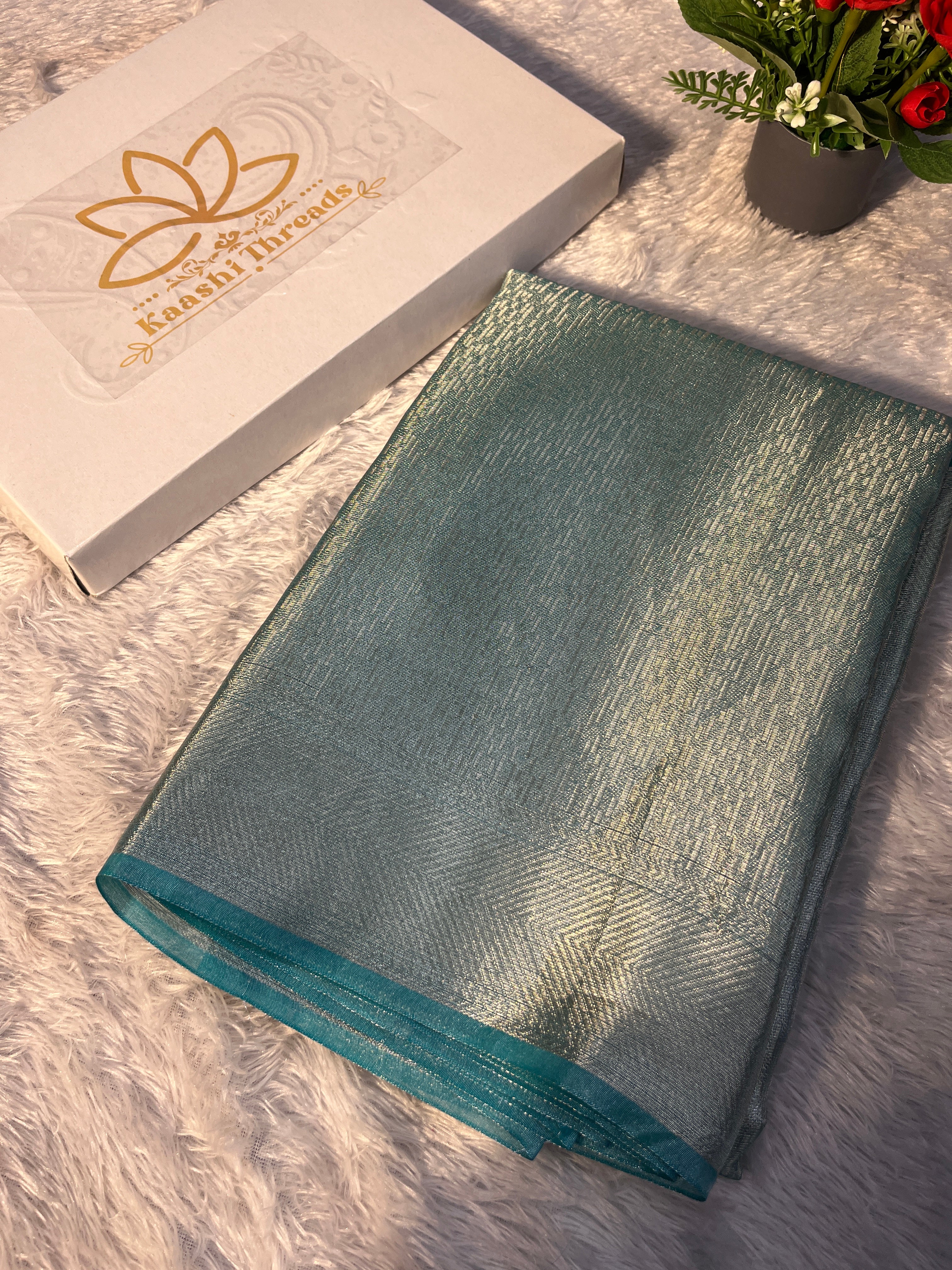 Light Green Tissue Silk Saree Ts33