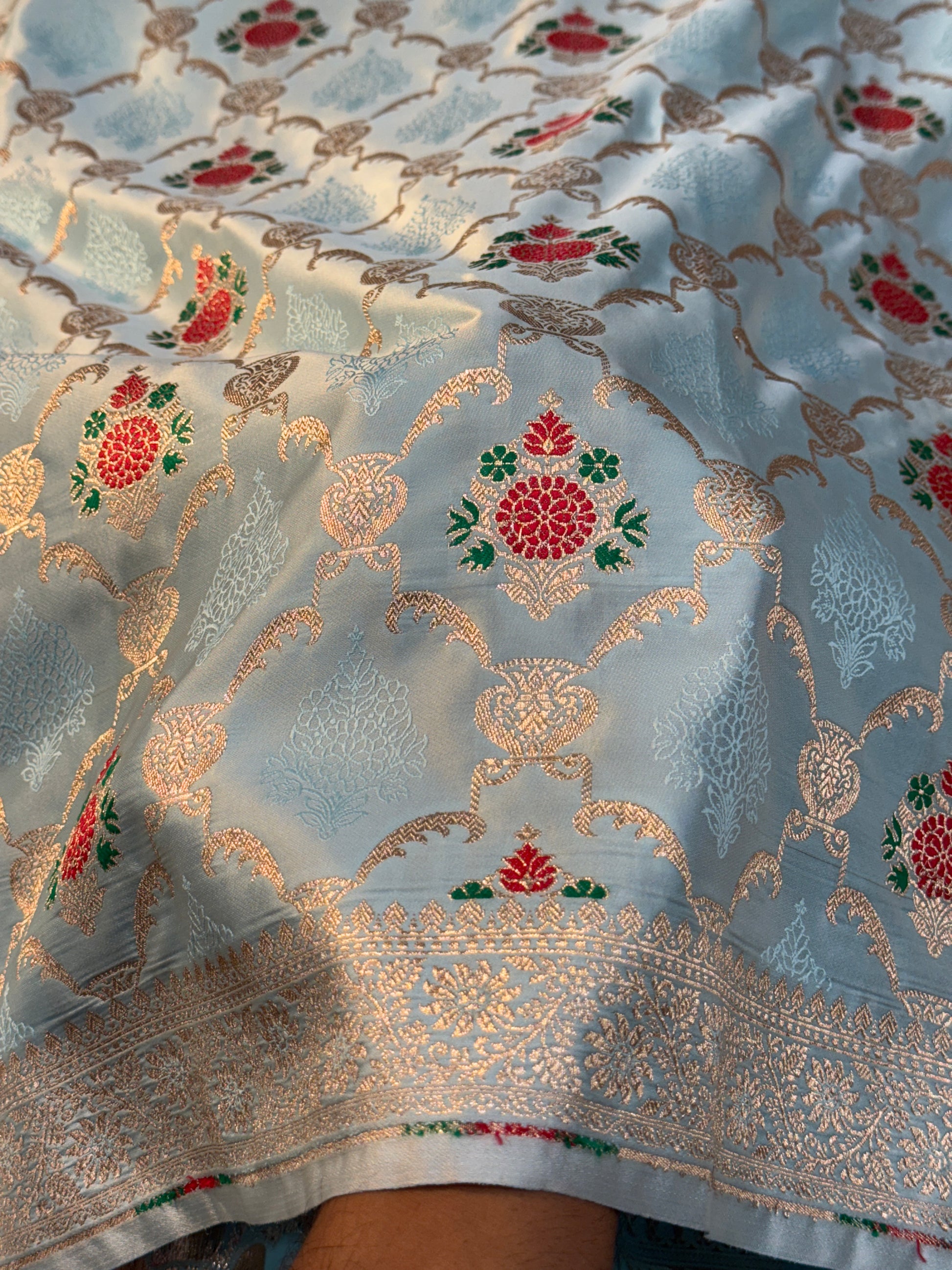 Mashru Kataan Meena Zari Design Ms11