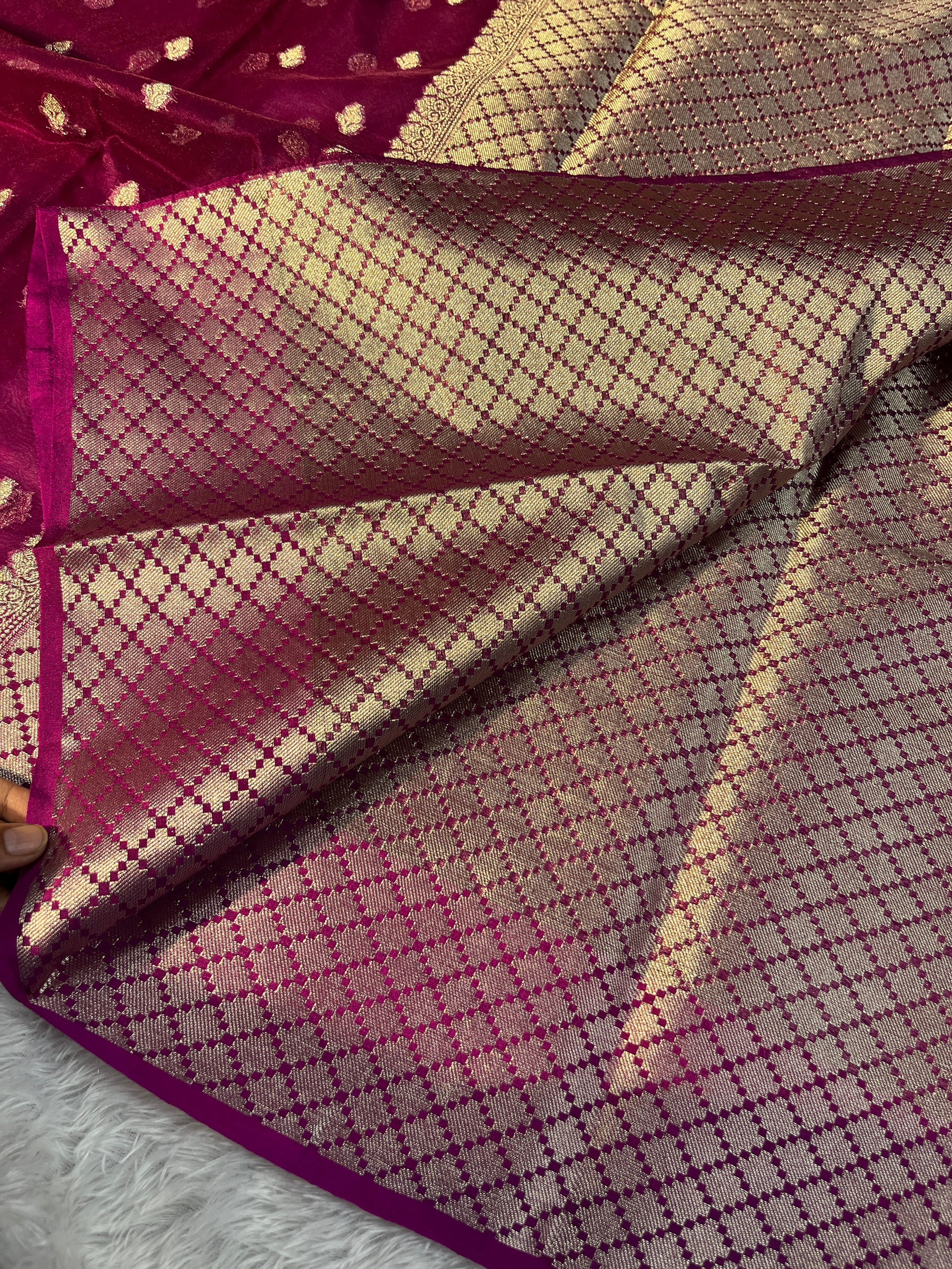 Kora Organza Raw Mango Saree KR11