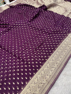 Banarsi Pure Natural Georgette Traditional chunni Design VSG03