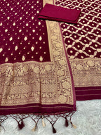 ✨ Banarasi Viscose Georgette Suit Set ✨VSS12
