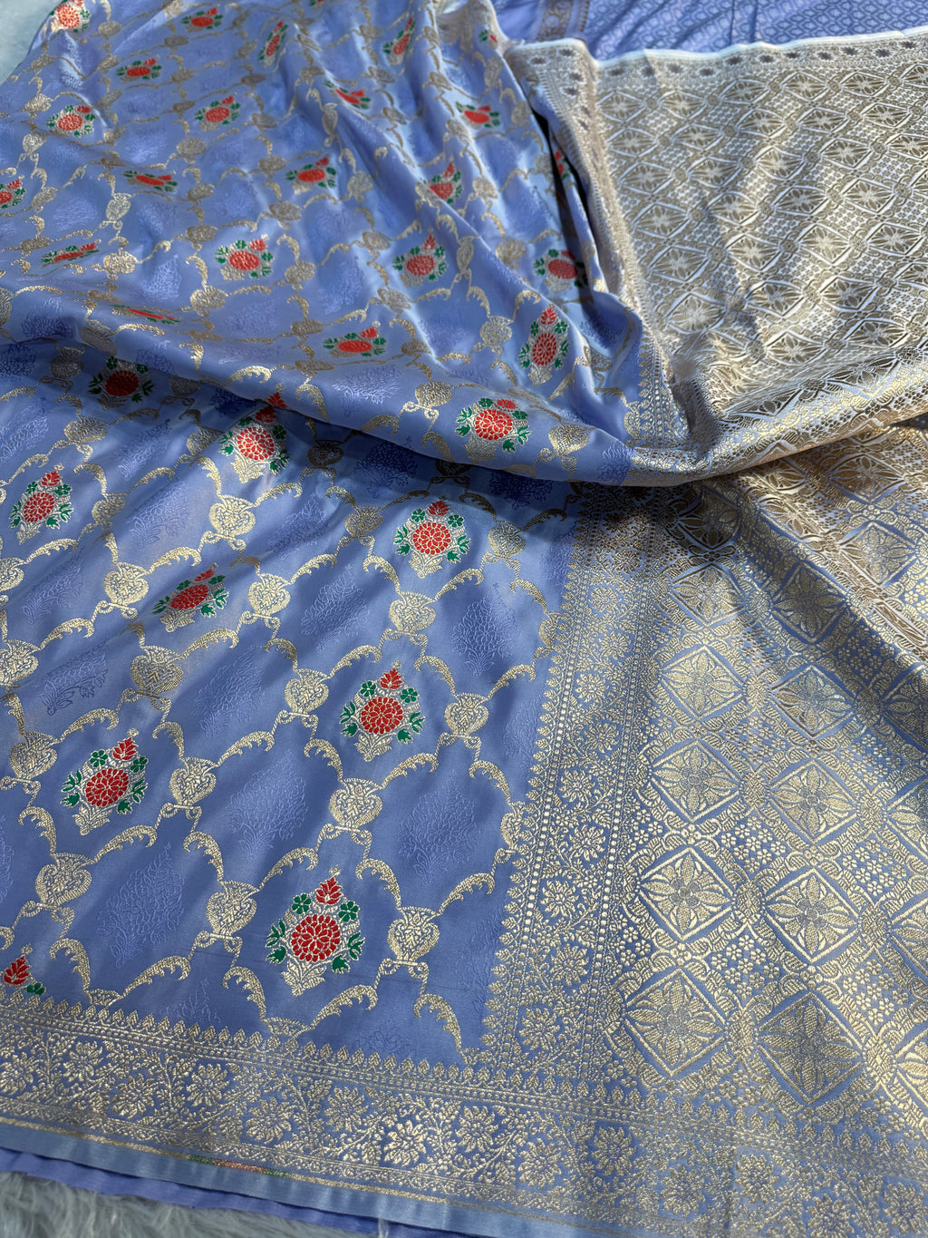 Mashru Kataan Meena Zari Design Ms11