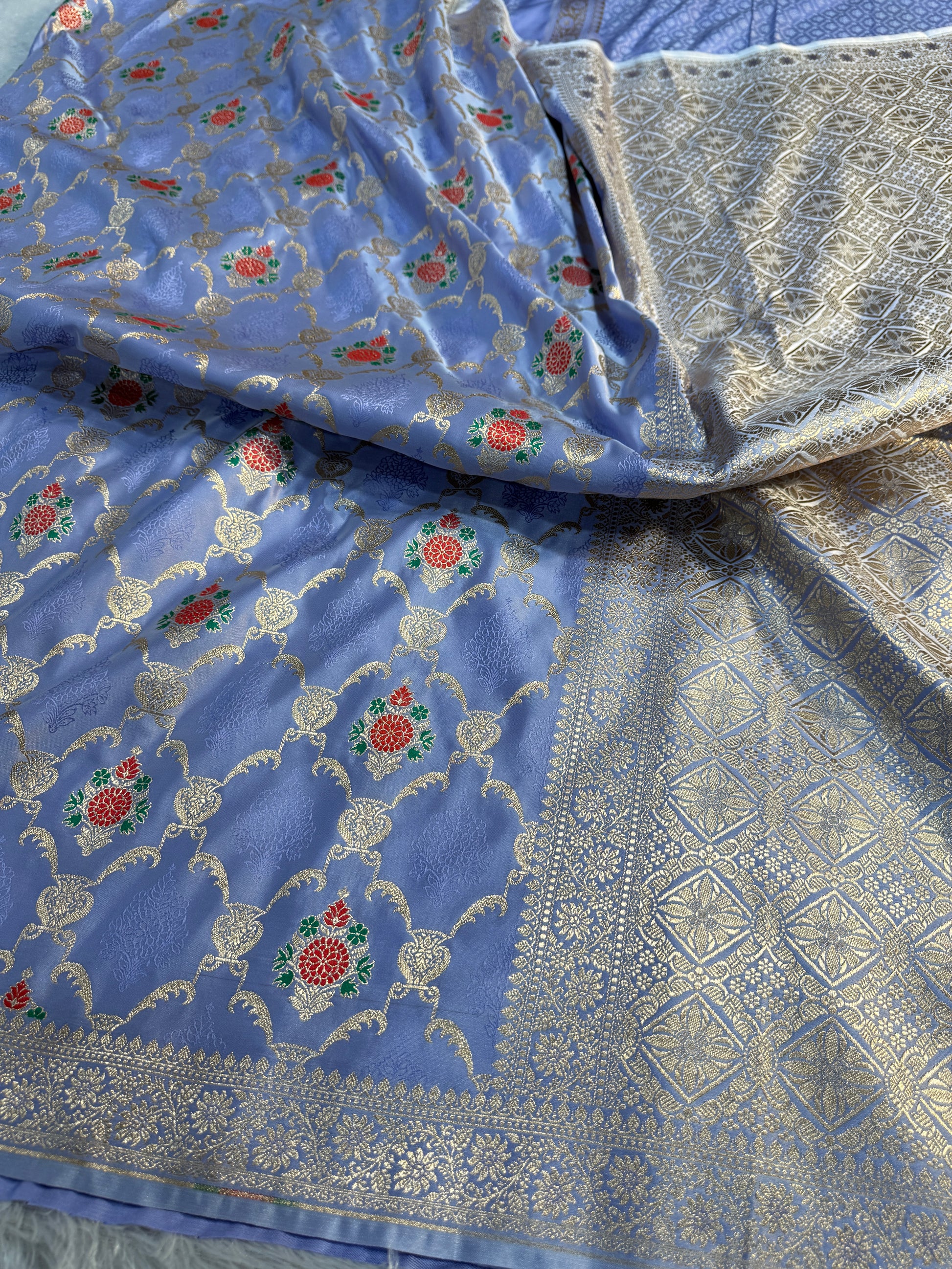 Mashru Kataan Meena Zari Design Ms11