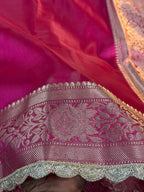 Patch Work Tissue Silk Saree Ts33