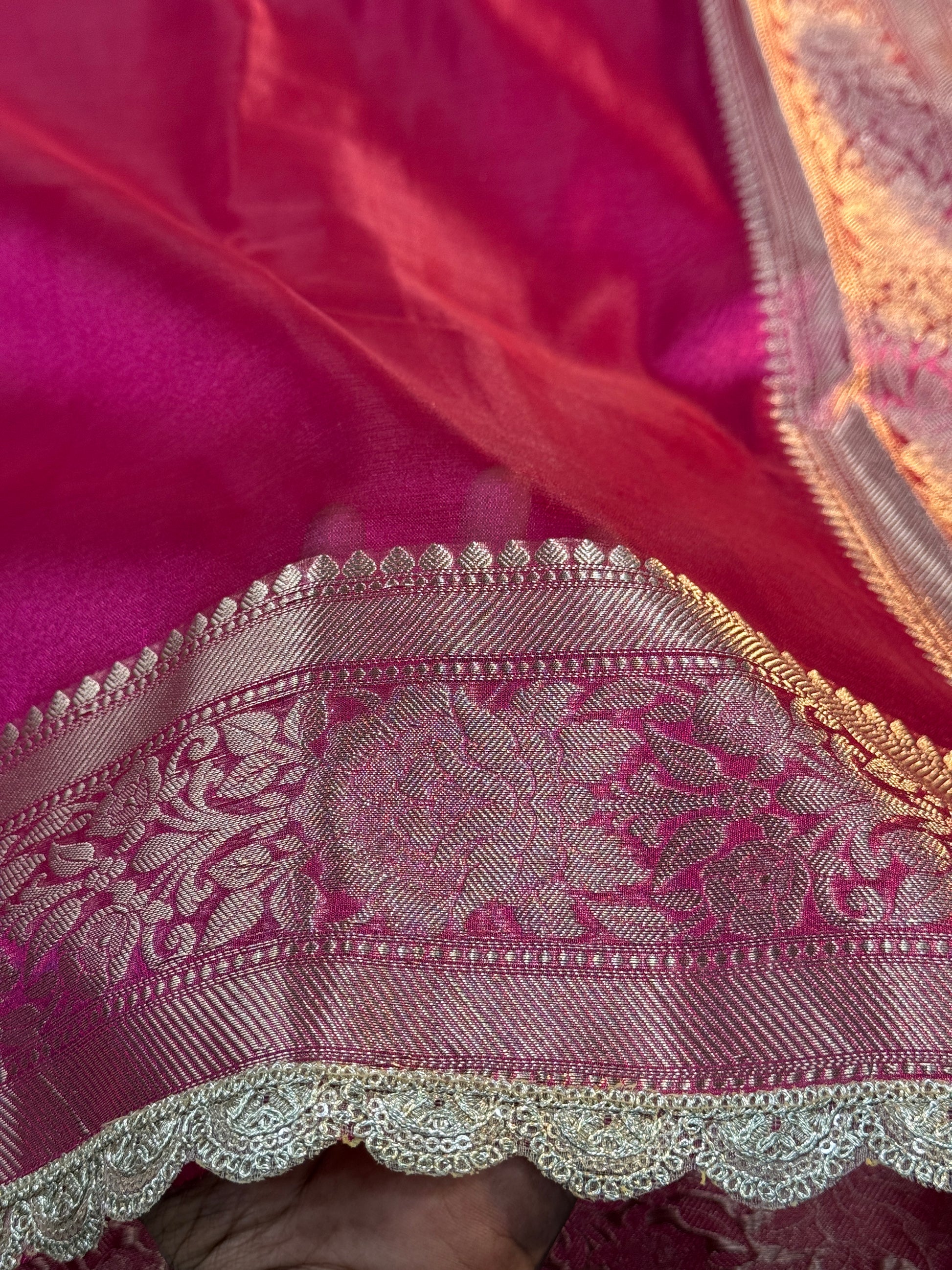 Patch Work Tissue Silk Saree Ts33