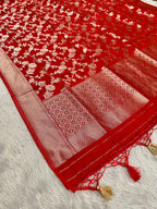 ✨ Banarasi Jacquard HO Silk 3-Piece Unstitched Dress Material MSS13