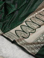 ✨ Mashru Kataan Silk Saree with Tanchoi Woven Pattern, Zari Border & Rich Zari Pallu MKS416