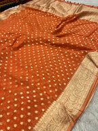 Banarsi Pure Natural Georgette Four flower Buti Design VSG02