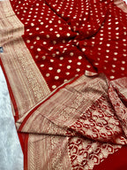 Banarsi Pure Natural Georgette Little flower Buti  Design VSG07