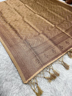 Banarasi Soft Silk 3 Piece Ladies Suit with Antique Zari Woven Work – MSS27