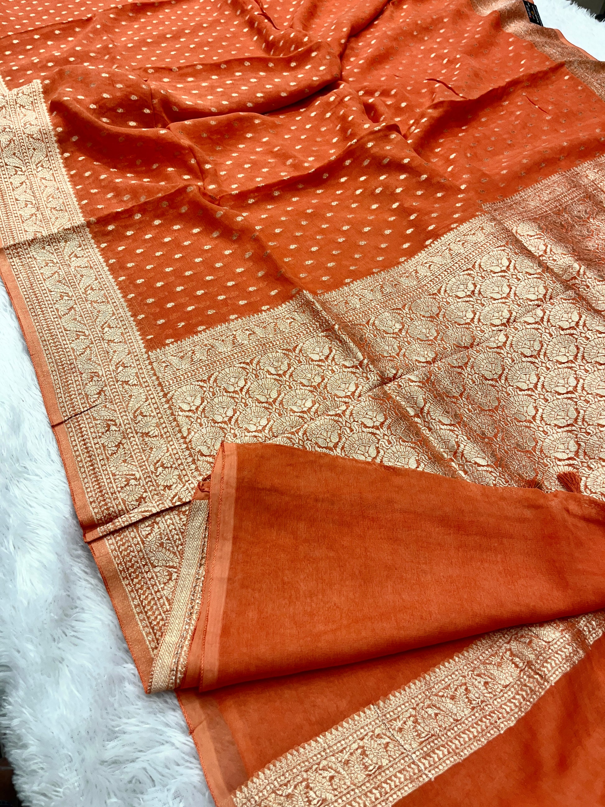 Banarsi Pure Natural Georgette Traditional chunni Design VSG03