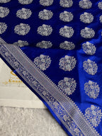 MKS702 – Mashru Kataan Silk Saree with Meenakari Buta Weaving