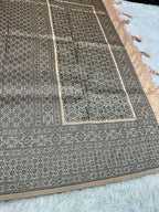 STF47 – Regal Pitch Dupion Saree with Silver-Black Antique Zari Weaving
