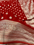 Banarsi Pure Natural Georgette Little flower Buti  Design VSG07