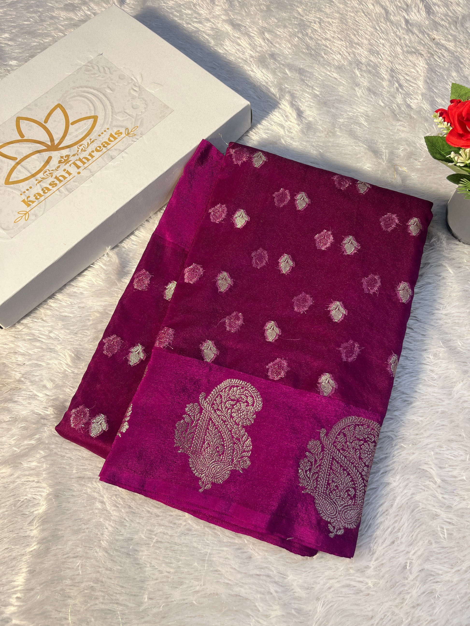Kora Organza Raw Mango Saree KR11