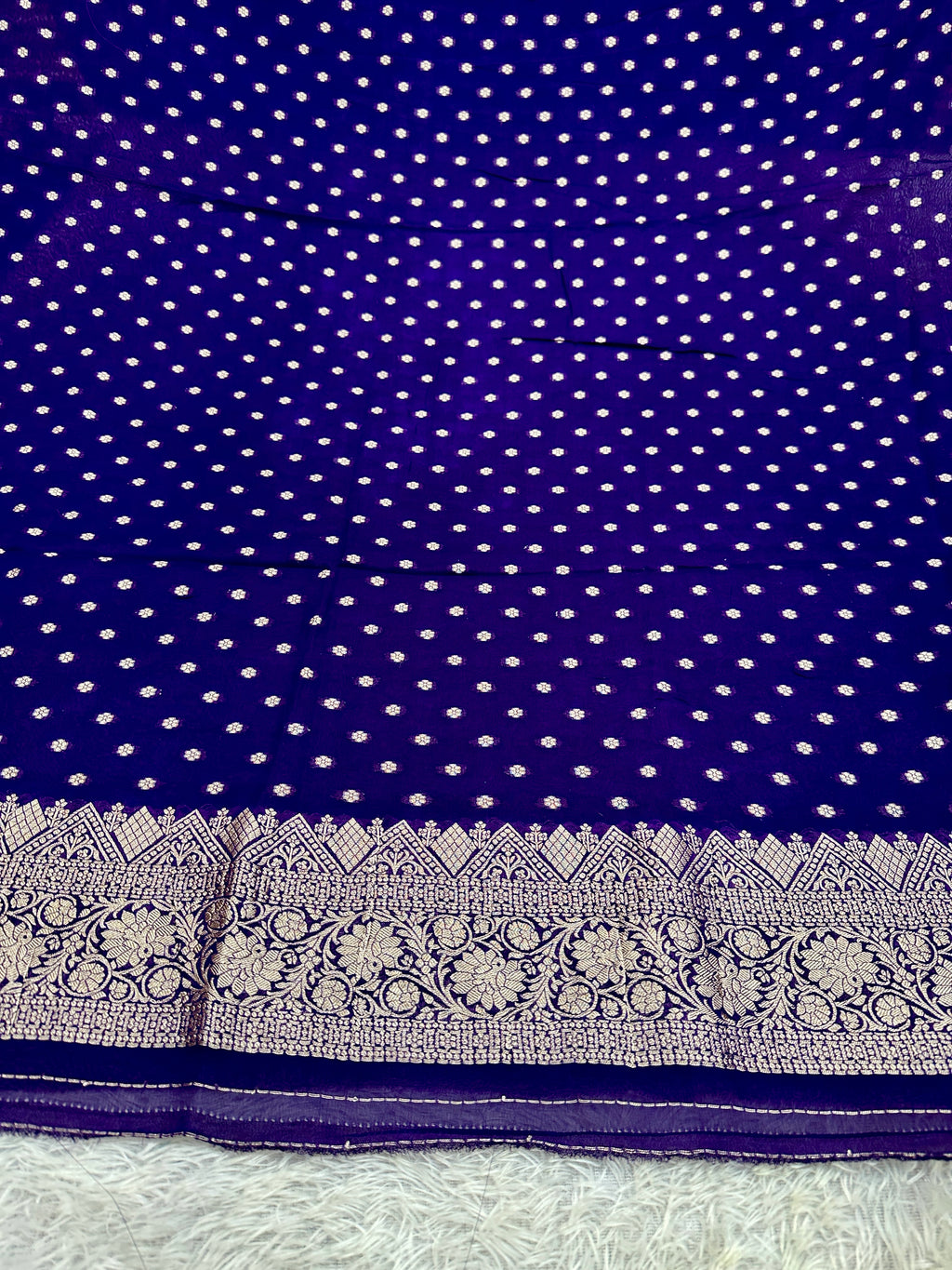 Banarasi Jacquard Zari Georgette Suit Dress – 3 Pc Set MSS25