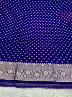 Banarasi Jacquard Zari Georgette Suit Dress – 3 Pc Set MSS25