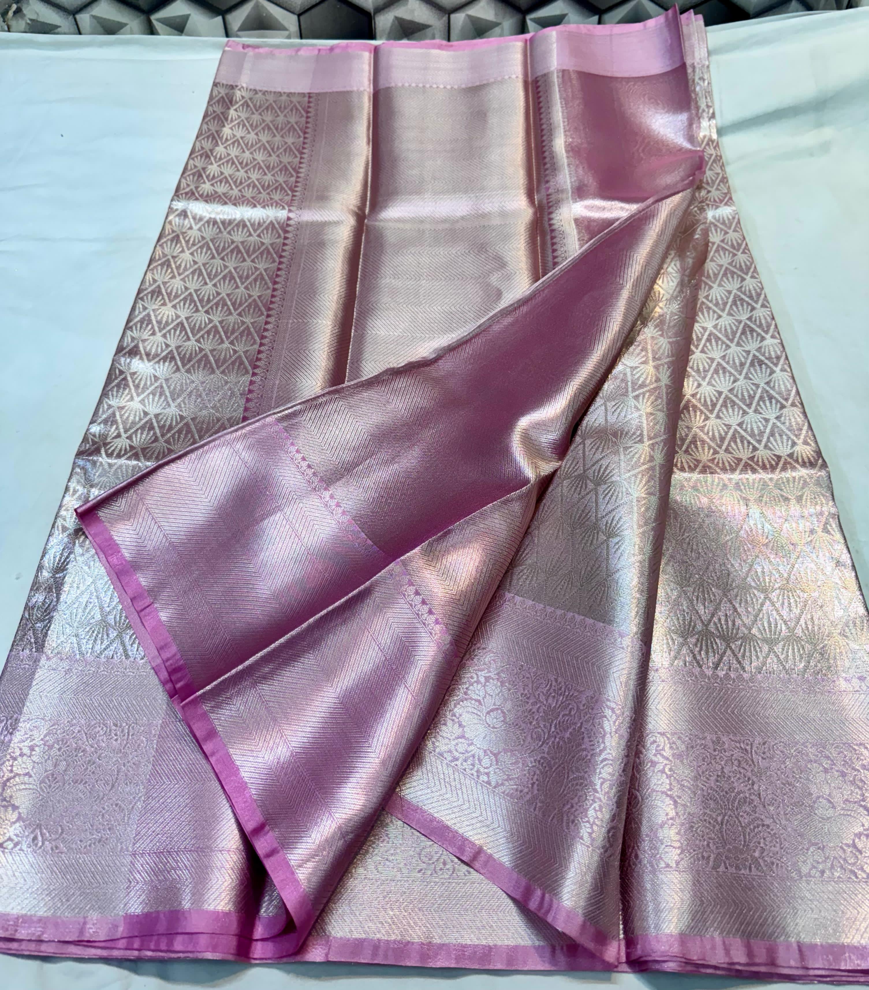 Light Colours tissue Silk Saree Ts121