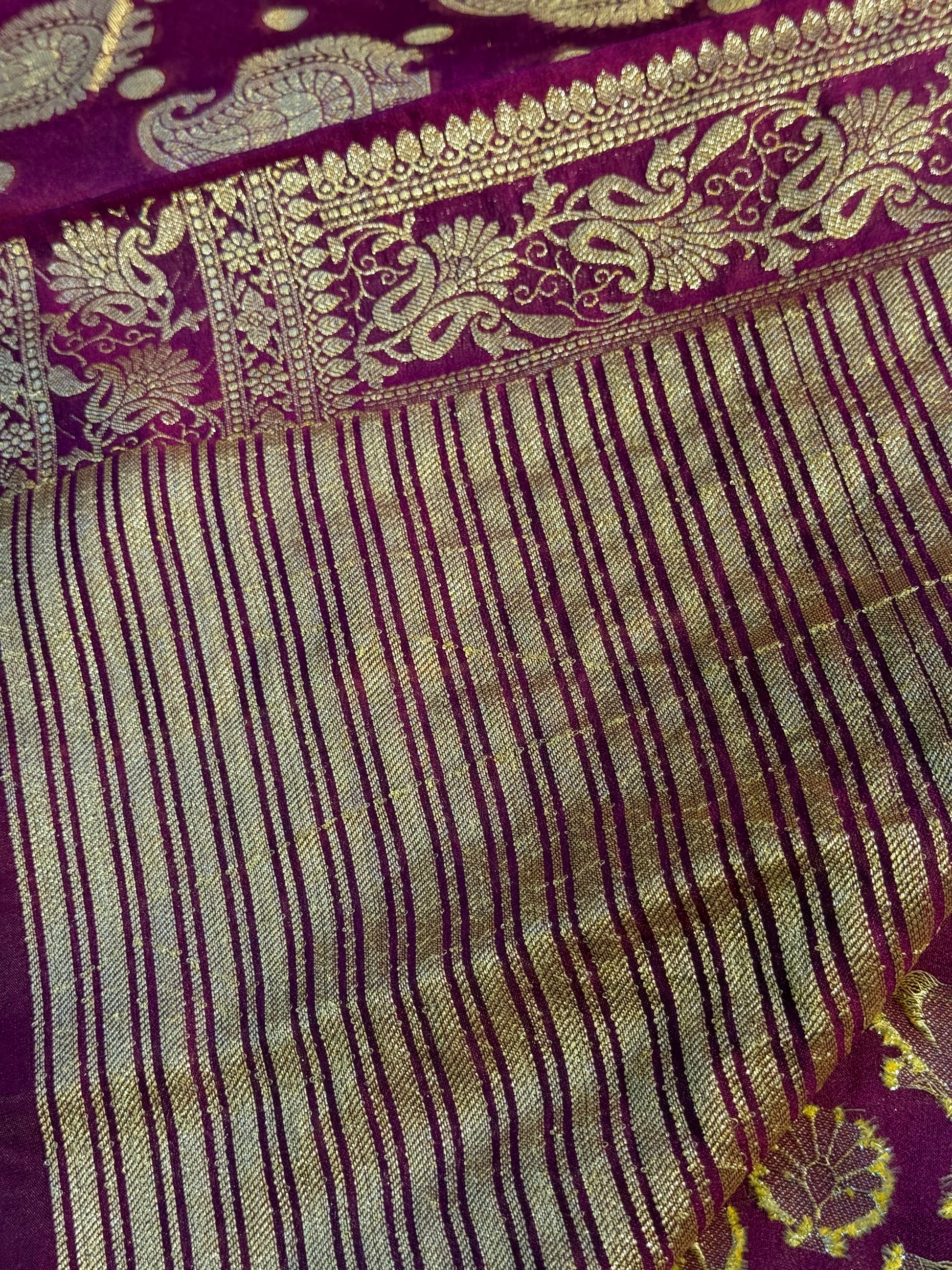 Semi Georgette Silk Saree Sm111