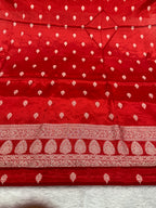 ✨ Banarasi Jacquard Gap Buti HO Silk 3-Piece Unstitched Dress Material MSS15