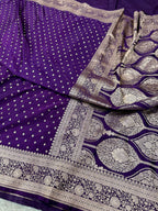 Chunri Mashru Kataan Silk Saree Ms20
