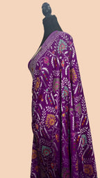 Pure Silk Tussar Banarasi Saree with All-over Meenakari Jaal Woven Pattern TSS12