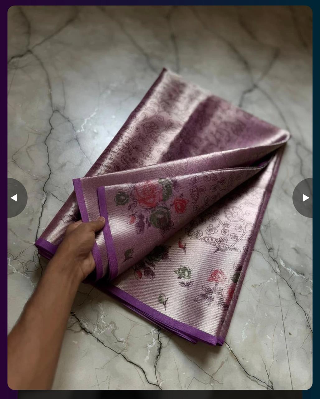 Print Tissue Silk Saree TS122
