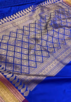 Mashru Kataan Silk Saree with Multicolour Tanchoi Weaving & Rich Zari Pallu | MKS869