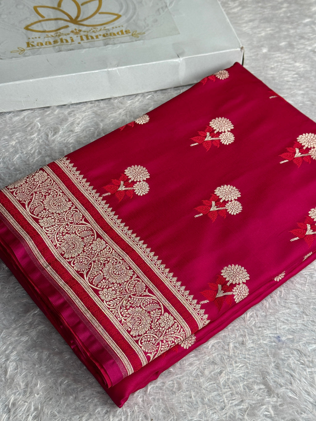 Rani Magenta Dual Shade Mashru Kataan Silk Banarasi Saree – MKS722