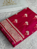Rani Magenta Dual Shade Mashru Kataan Silk Banarasi Saree – MKS722